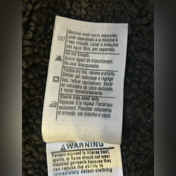 Carhartt J284 Sherpa-Lined Sandstone Hooded Work Jacket Navy, Size Large Regular - Picture 12 of 12